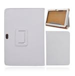 L�der cover til Samsung Galaxy Tab 8.9 (Hvid)